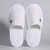 酒店宾客拖鞋批发优质白色亚麻拖鞋适合水疗中心和酒店